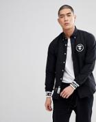 Aape By A Bathing Ape Shirt With Badge Logo In Slim Fit - Black