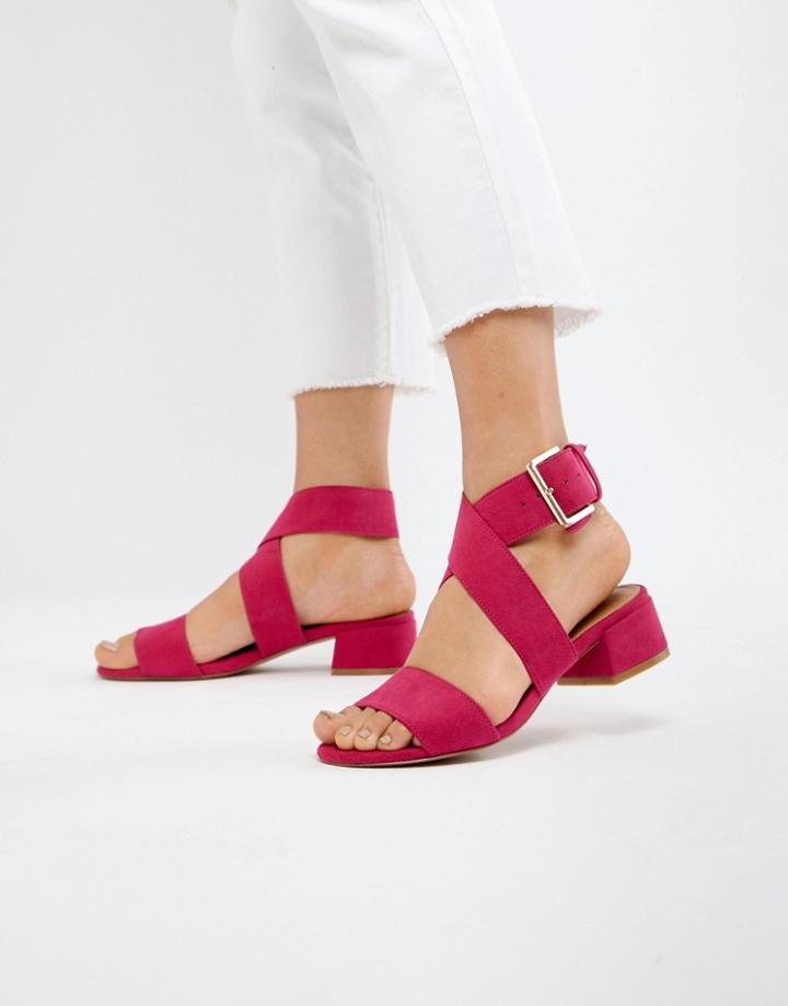 Asos Design Federal Flat Sandals - Pink