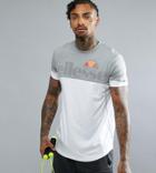 Ellesse Sport T-shirt With Contrast Panel - Gray