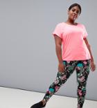 Only Play Curvy Plus Blossom Leggings - Black