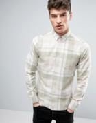 Solid Checked Shirt In Regular Fit - Green
