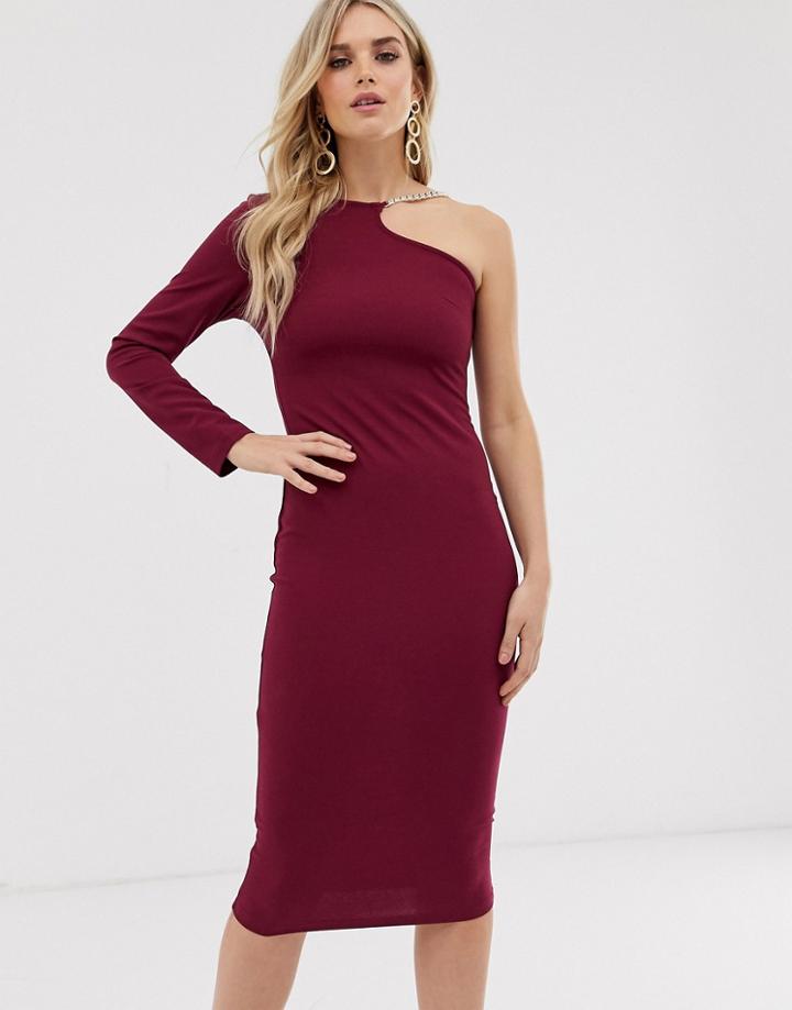 New Look Curve Tie Front T-shirt In Black