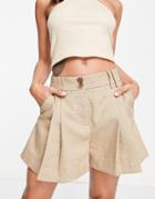 Y.a.s Tailored Shorts In Sand - Part Of A Set-neutral