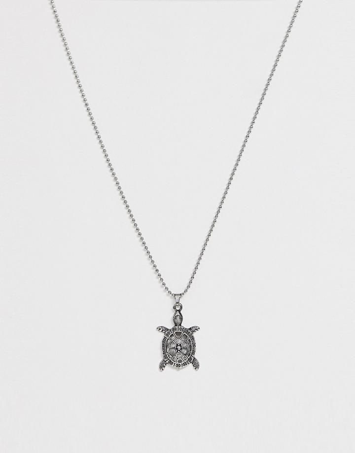 Seven London Turtle Pendant In Silver - Silver