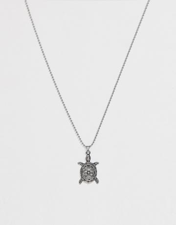 Seven London Turtle Pendant In Silver - Silver