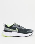 Nike Running React Miler 2 Sneakers In Gray-grey