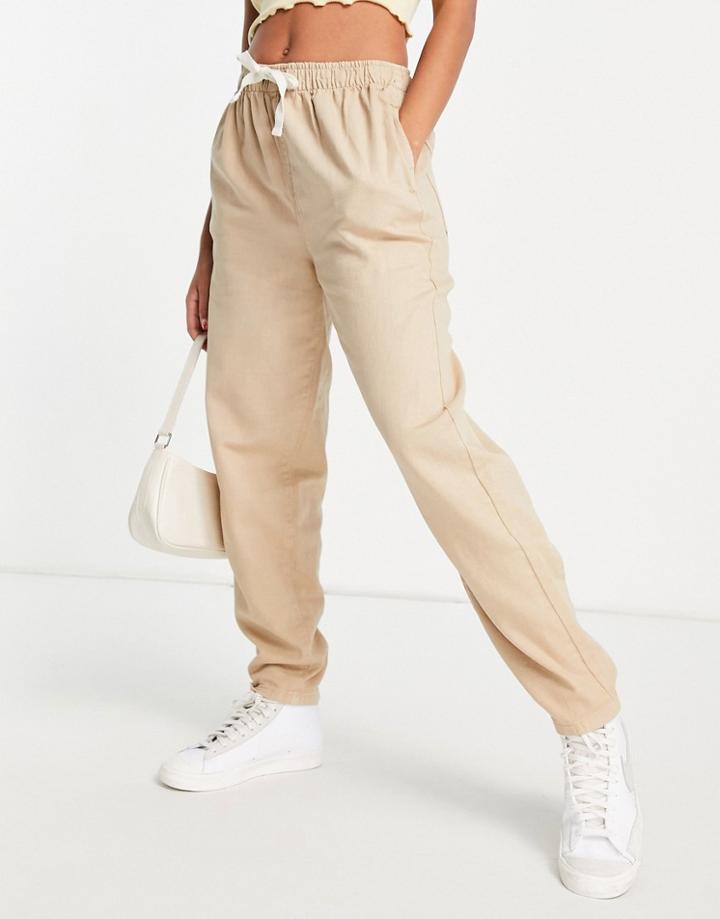 Cotton: On Everyday Pants In Taupe-neutral