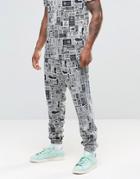 Adidas Originals Graphic Logo Joggers In Gray Az1109 - Gray