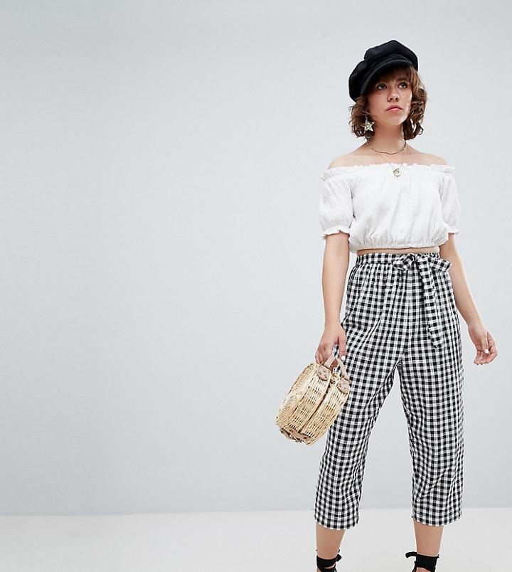 Reclaimed Vintage Inspired Gingham Pants - Multi