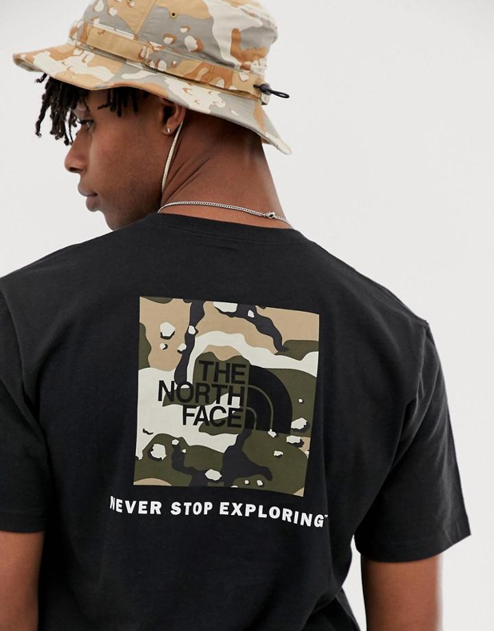 The North Face Red Box Heavyweight T-shirt In Black - Black