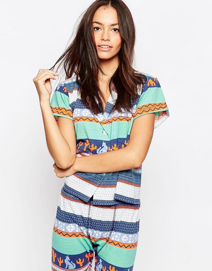 Minkpink Dreamstate Pyjama Top - Multi