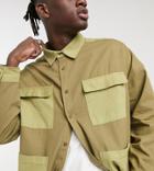 Reclaimed Vintage Inspired Khaki Shacket In Twill-green