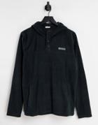 Columbia Steens Mountain 1/2 Snap Hoodie In Black