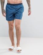 Boss By Hugo Boss Bluefish Swim Shorts - Blue
