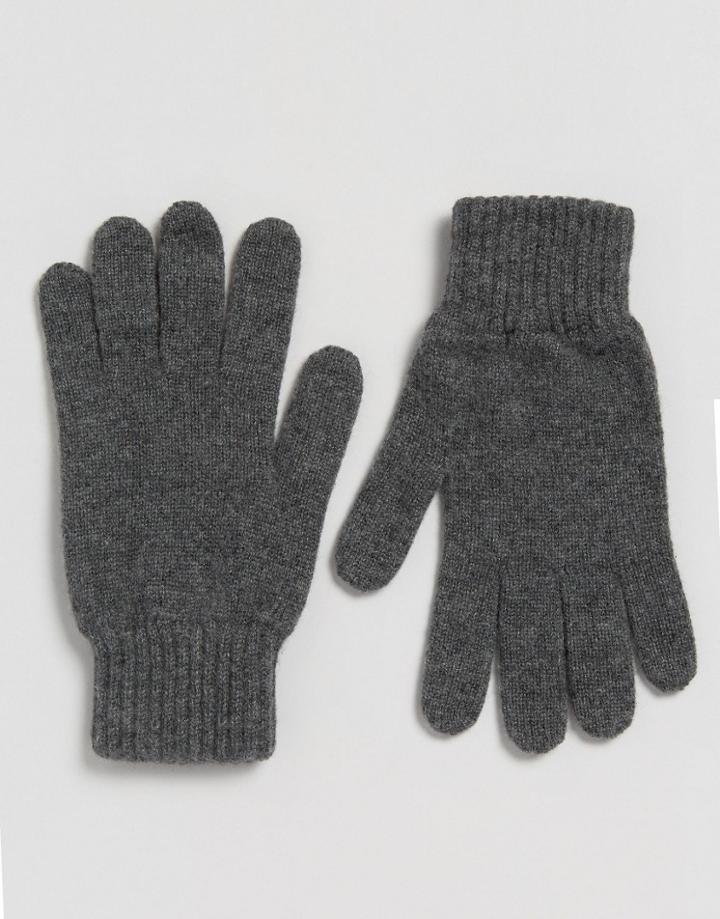 Glen Lossie Cashmere Glove In Gray - Gray