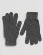Glen Lossie Cashmere Glove In Gray - Gray
