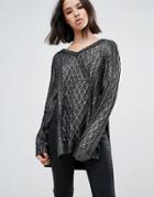 Religion Glint Sweater - Black