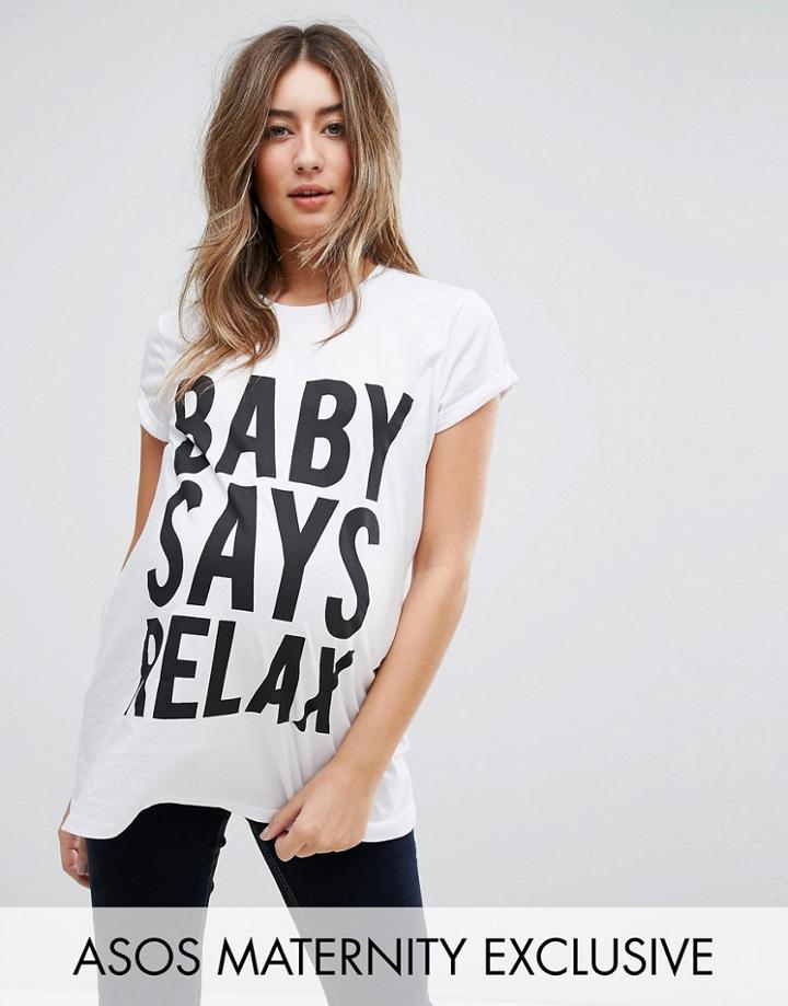 Asos Maternity Relax Tunic - White