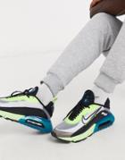 Nike Air Max 2090 Sneakers In White/black/volt