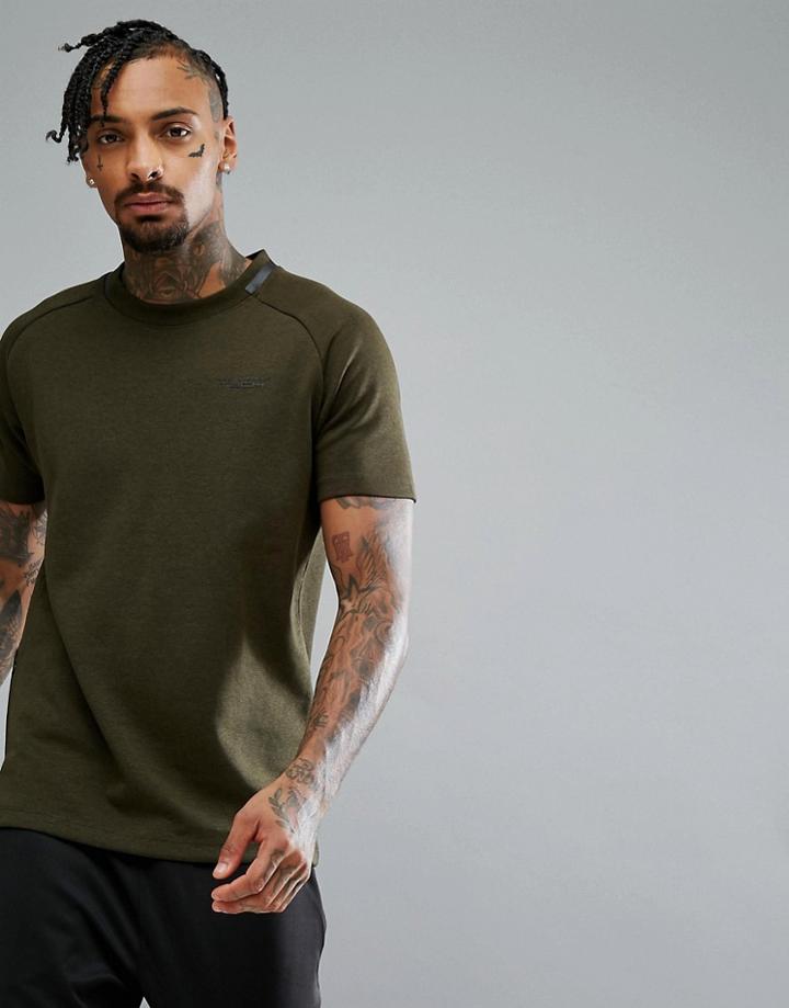 Jack & Jones Tech T-shirt In Heavy Jersey - Green
