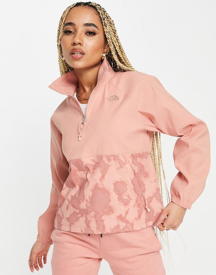 The North Face Class Overhead Fleece Jacket In Pink Wash
