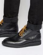 Bellfield Desert Boots In Black Leather - Black
