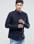 Another Influence Flecked Shirt - Navy