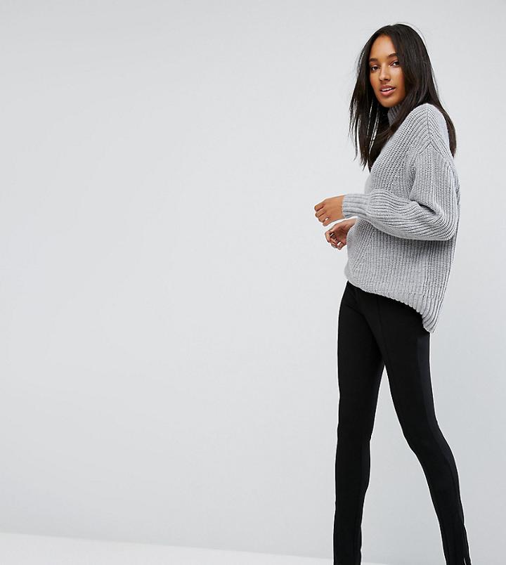 Asos Tall Super High Waist Skinny Pant With Ankle Zips