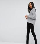 Asos Tall Super High Waist Skinny Pant With Ankle Zips