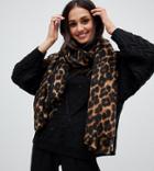 Stitch & Pieces Leopard Scarf - Multi