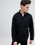Abercrombie & Fitch Sport Quilted Shirt Jacket In Black - Black