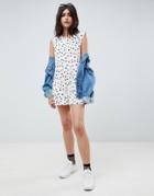 Noisy May Polka Dot Romper - White