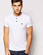 Abercrombie & Fitch Henley T-shirt - Blue