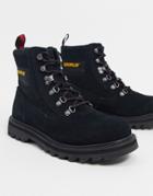 Caterpillar Graviton Hiker Boots In Black Leather