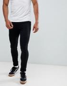 Ldn Dnm Extreme Skinny Biker Jeans In Black - Black
