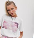 Reclaimed Vintage Inspired Wings & Hearts T-shirt - White