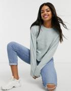 New Look Crew Neck Sweater In Light Green
