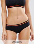 Free Society Sporty Tape Bikini Bottom - Black