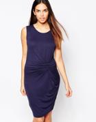 B.young Pencil Dress With Knot Front - Parisian Night