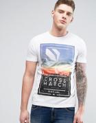 Crosshatch Photoprint T-shirt - White