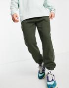 Topman Oversized Sweatpants In Khaki - Part Of A Set-green