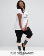 Nvme Plus Leggings With Contrast Panels - Black