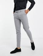 Asos Design Skinny Suit Pants In Mid Gray-grey