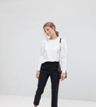 Esprit Tailored Pants Crop High Waist-black