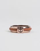 Icon Brand Anchor Band Ring In Gold - Gold