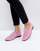 Vagabond Marilyn Loafer In Pink Suede - Pink
