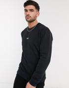 Boss Weevo Contrast Logo Sweatshirt In Black