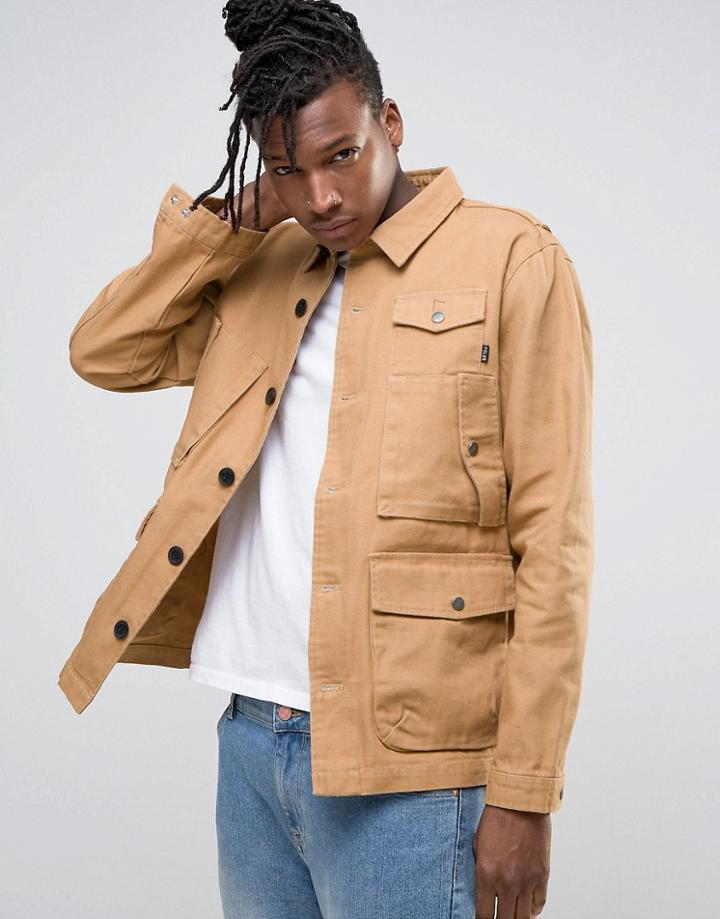 Poler Jacket With Pocket Detail - Tan