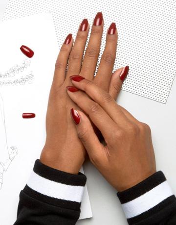 Elegant Touch Polished Coffin Nail - Beige