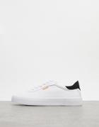 Bershka Sneaker In White With Contrast Back Panel